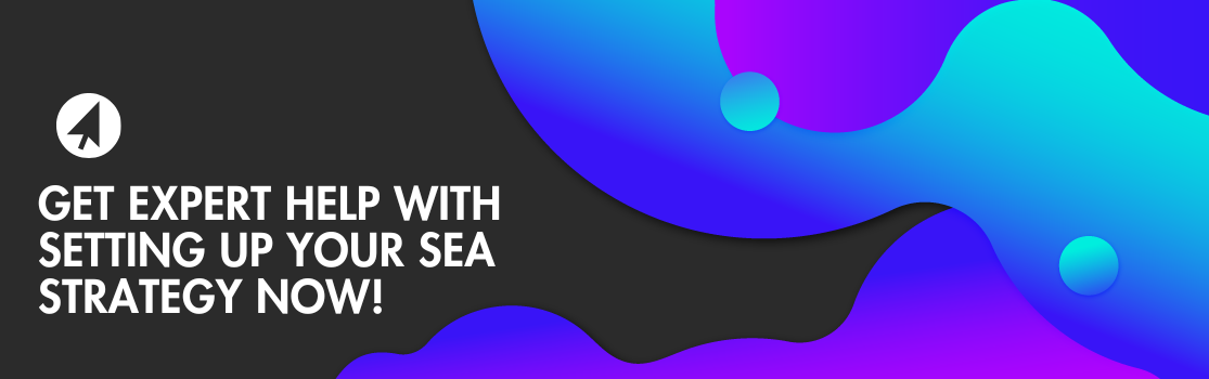 Call-to-action banner inviting SaaS marketers to get expert help setting up their SEA strategy with Lead-2-Customer.