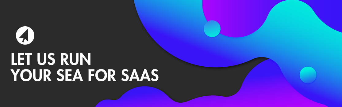 Call-to-action banner inviting SaaS marketers to get expert help setting up their SEA strategy with Lead-2-Customer.